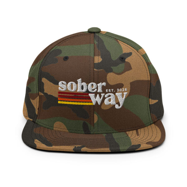 Sober Way Snapback Hat - Image 24