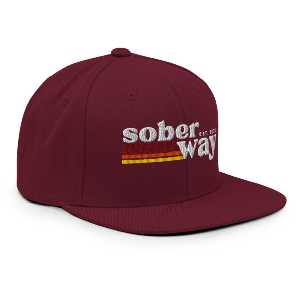 Sober Way Snapback Hat - Image 11
